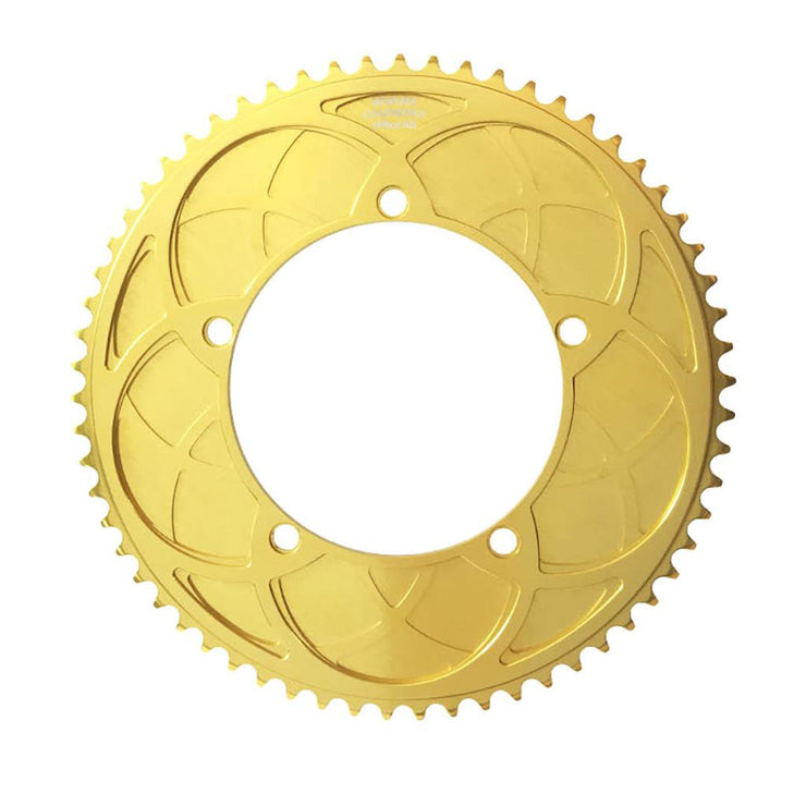 Bespoke Chainrings Stealth Rose Arches 1/8” Track Chainring - Titanium Nitride Gold