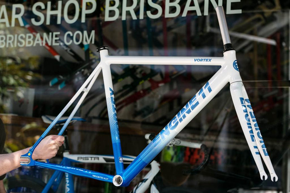 Engine11 Vortex Frameset - White/Blue - Medium – GEAR Shop Brisbane