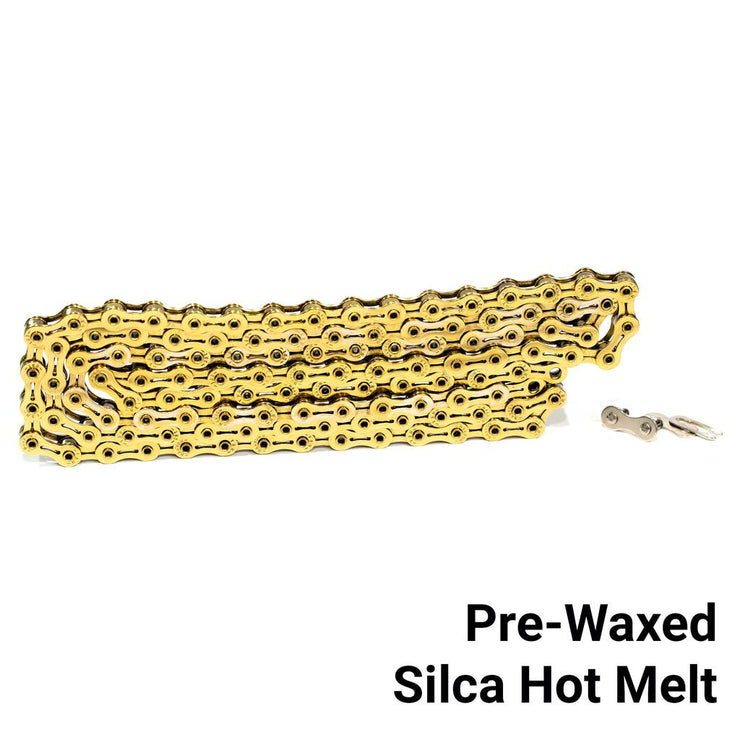 YBN | Silca Pre-Wax | SLA410 Track Chain - 116L - Gold