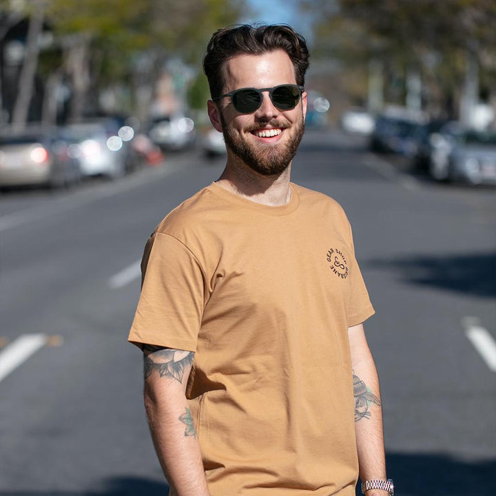 becausefixie x GEAR Shop - Bin Chicken Tee - Camel