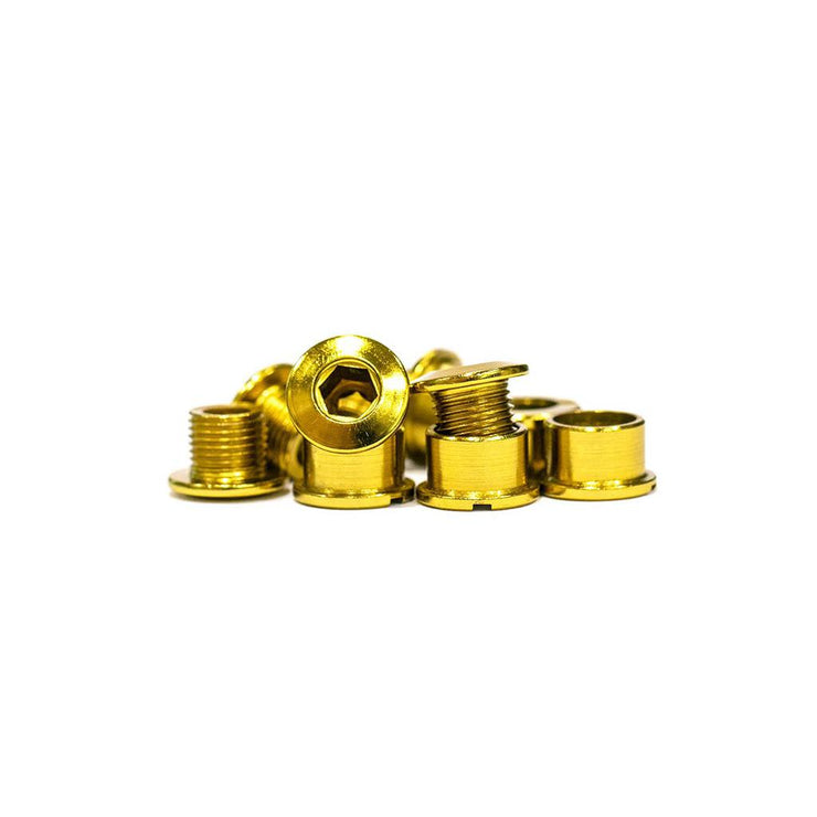 Track Steel Chainring Bolts - Gold