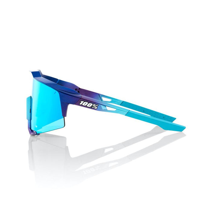 100% Speedcraft - Matte Metallic Into the Fade - Blue Topaz Multilayer Mirror Lens