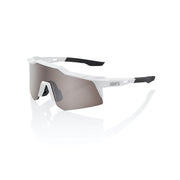 100% Speedcraft XS - Matte White - Silver HiPer Lens Lens