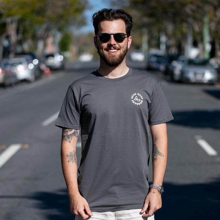 becausefixie x GEAR Shop - Bin Chicken Tee - Charcoal