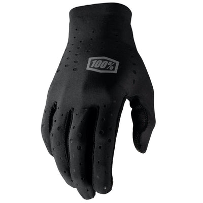 100% Sling Long Finger Glove - Black