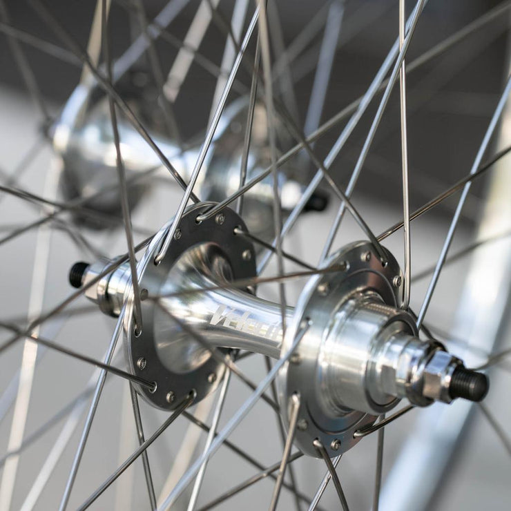 Velocity Quill 32H Track Wheelset - High Polish Silver