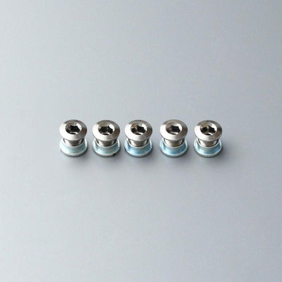 Sugino #401 Stainless Knurled Track Chainring Bolt Set