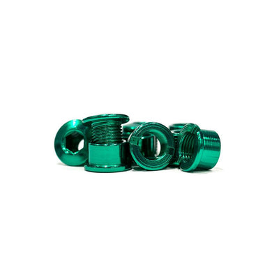 Track Steel Chainring Bolts - Green