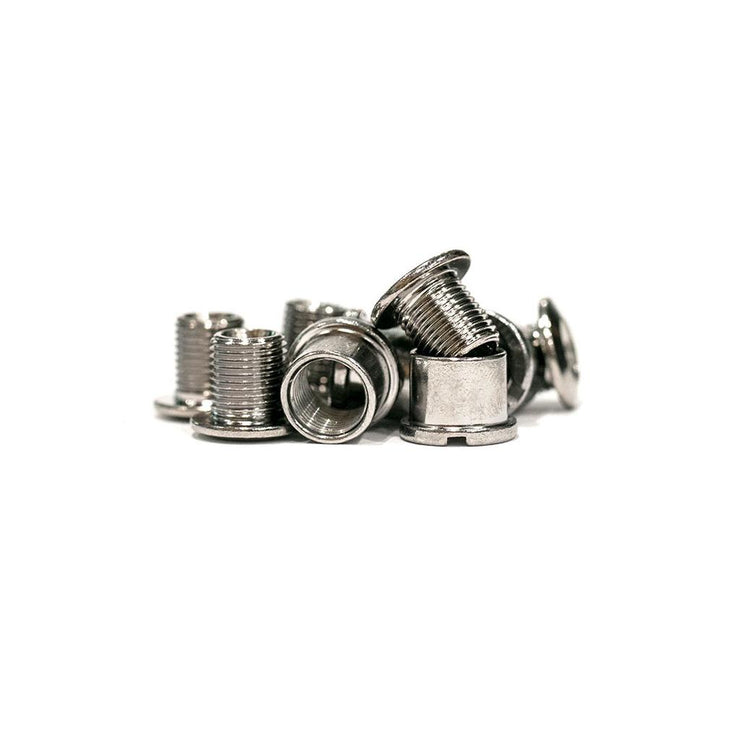 Steel Road Double Chainring Bolts - Silver