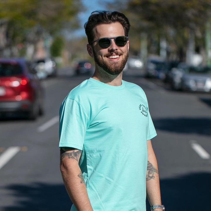 becausefixie x GEAR Shop - Bin Chicken Tee - Aqua