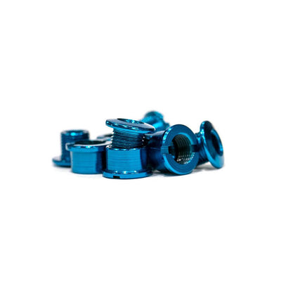 Track Steel Chainring Bolts - Blue