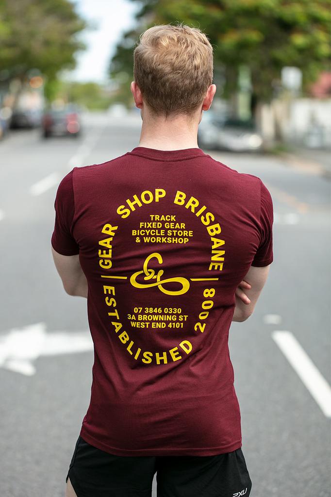 GEAR Shop Brisbane - Infield Tee - Burgundy