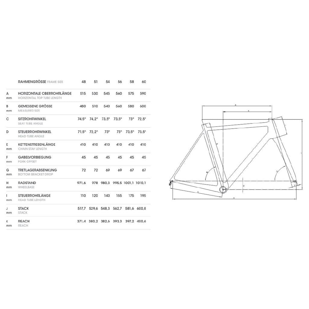 Lightweight Urgestalt Rim Brake Frameset - White