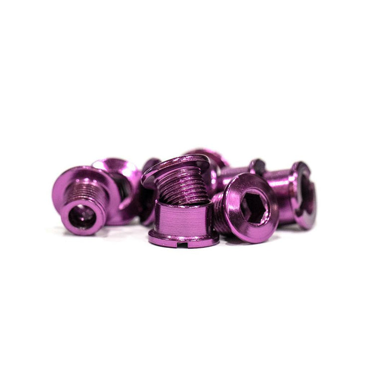 Track Steel Chainring Bolts - Purple