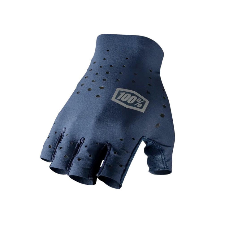 100% Sling Short Finger Gloves - Navy