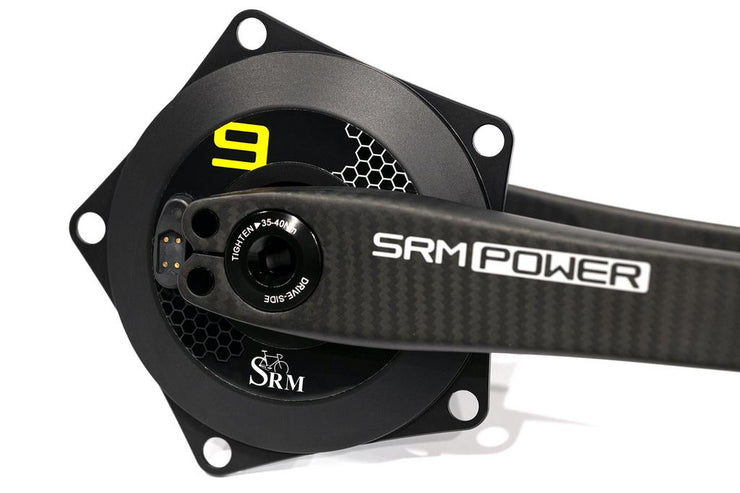 SRM PM9 Origin Carbon Track Power Meter Bundle - Rechargeable - 24mm
