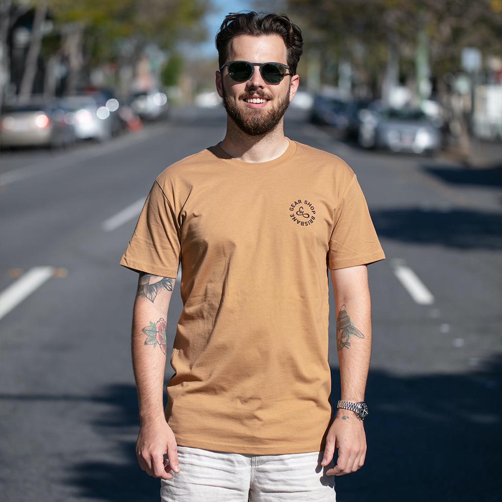 becausefixie x GEAR Shop - Bin Chicken Tee - Camel