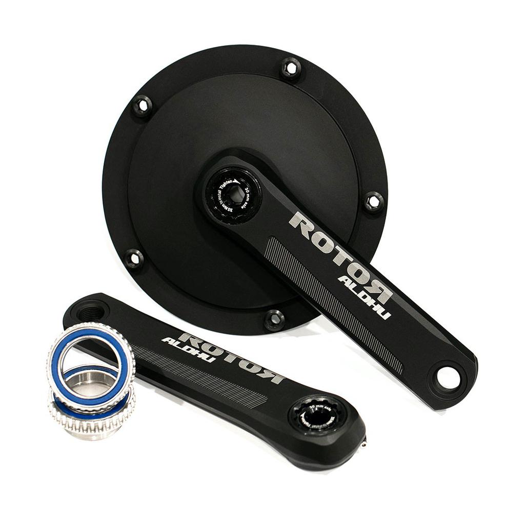 Crankset with bottom discount bracket